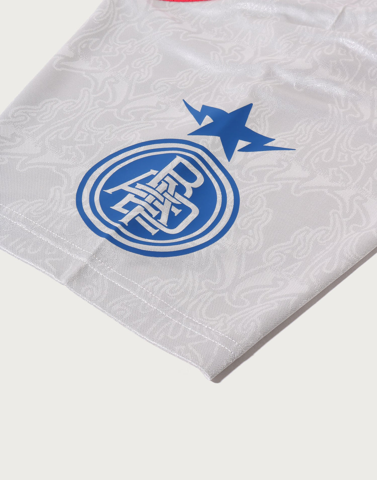 APA FRAME PATTERN MULTI LOGO RELAXED FIT FOOTBALL JERSEY MENS