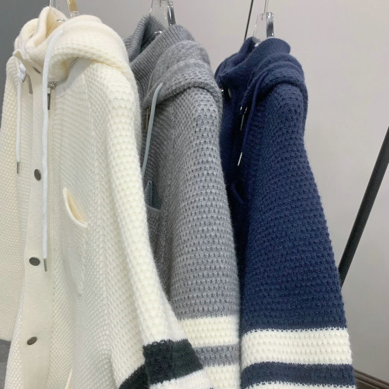 Thom Browne Women's Hooded Knitted Cardigan