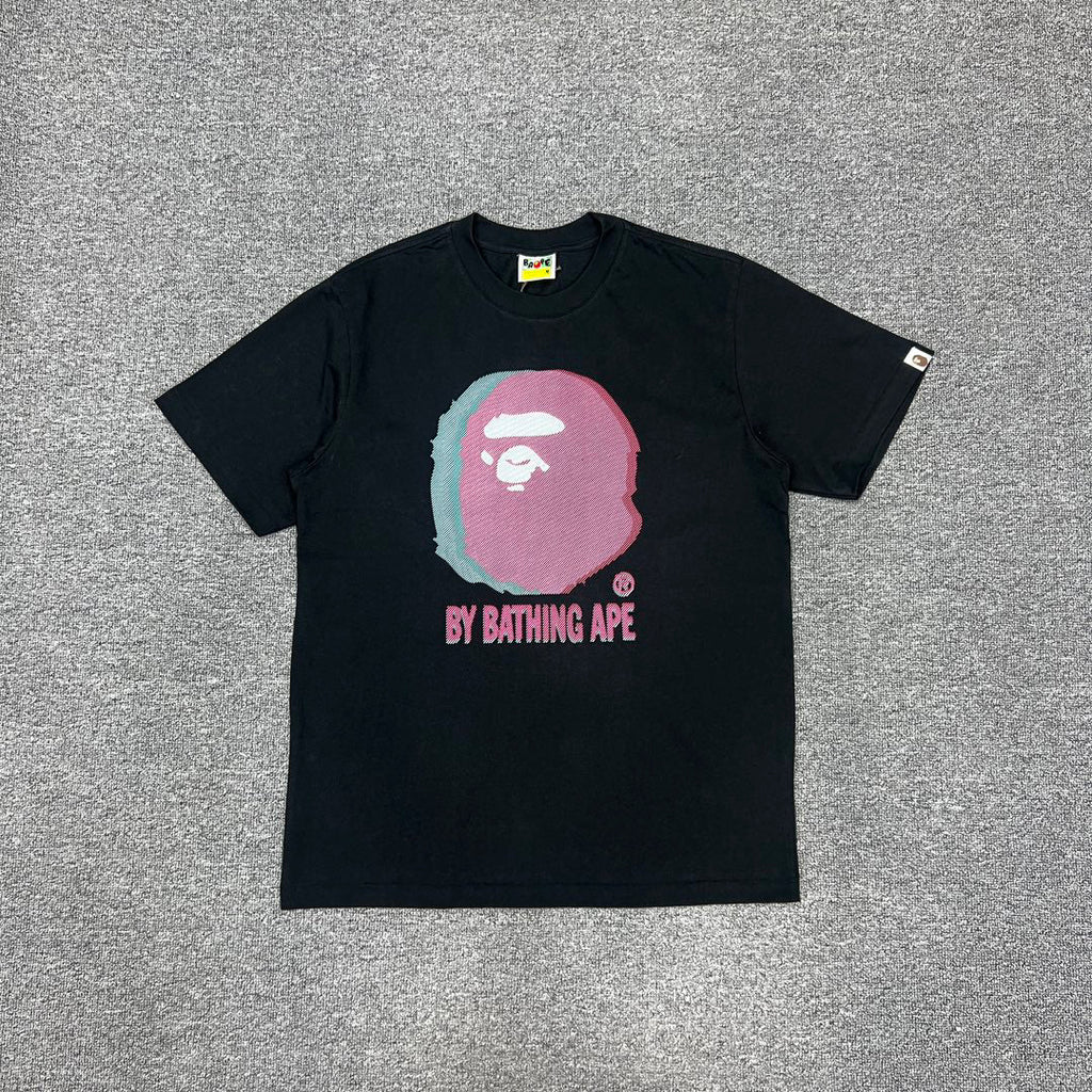 BAPE Glitch Art Ape Head Oversized Unisex T-Shirt