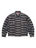 Supreme jacquard-logo denim jacket