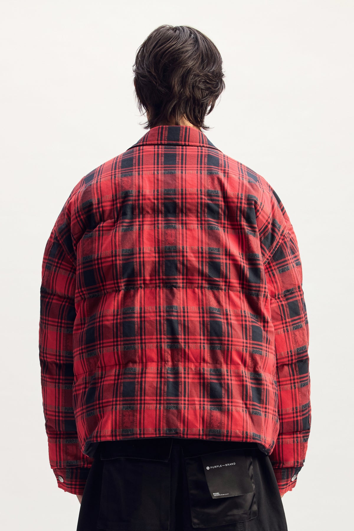 Plaid Script Reversible Jacket