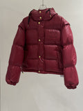 Celine Glossy Hooded Quilted Puffer Coat