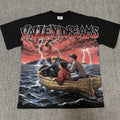 VALE USA Dreams Rhinestone Graphic T-Shirt