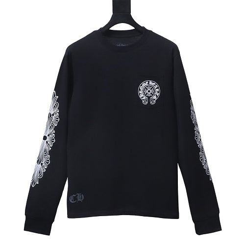 Chrome Hearts black long-sleeve T-shirt