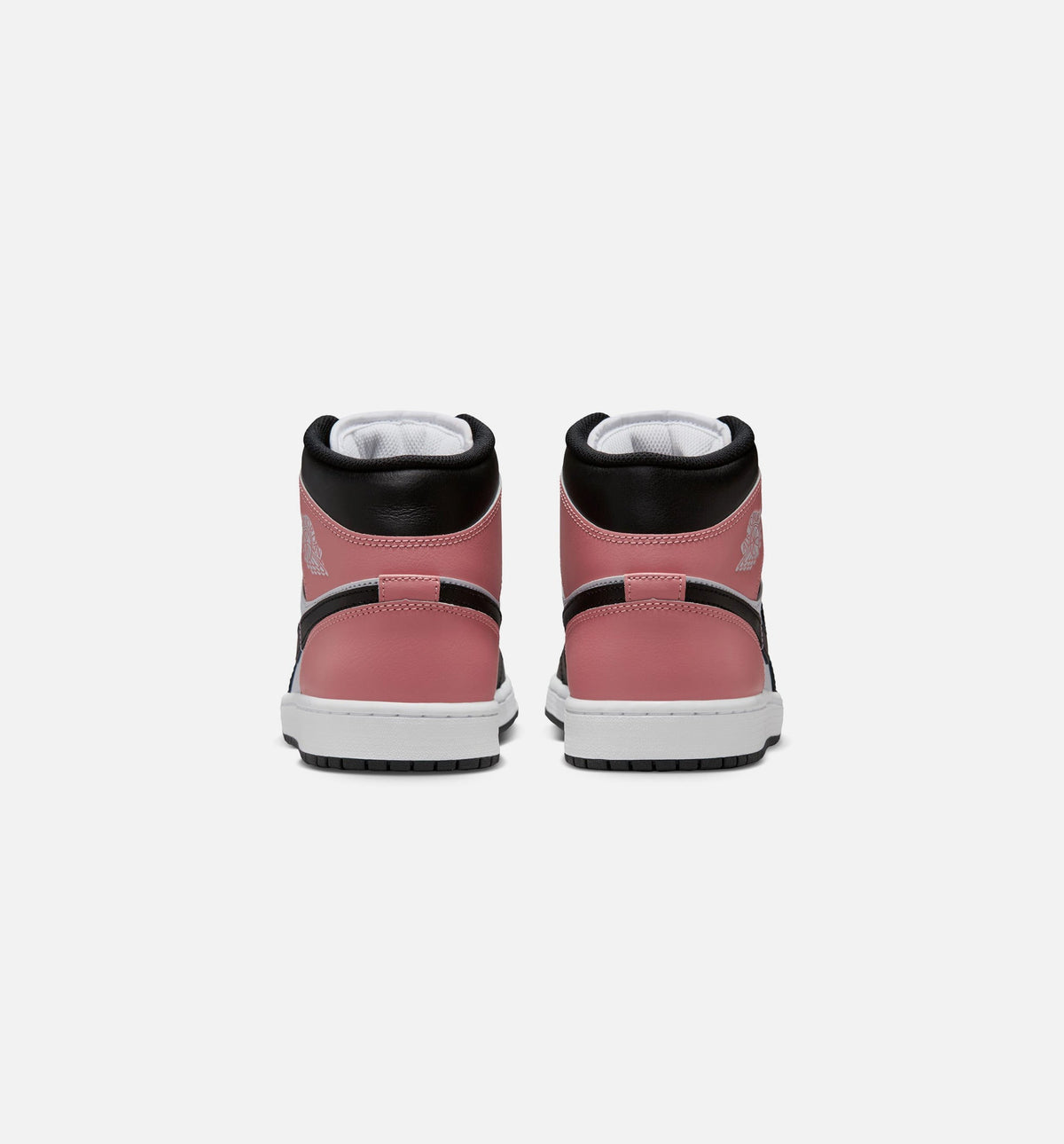 Air Jordan 1 Mid Men's Lifestyle Sneakers - White/Rust Pink/Black