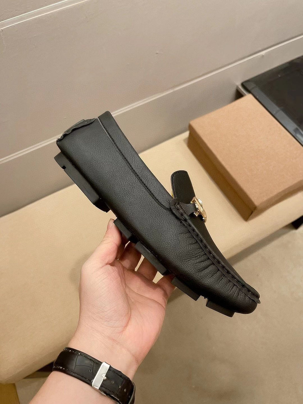Gucci Black Horsebit Loafers