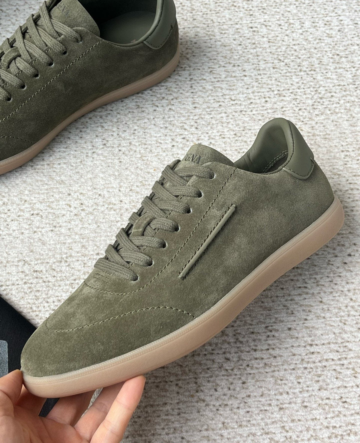 Zegna Triple Stitch Monte Low-Top Sneakers
