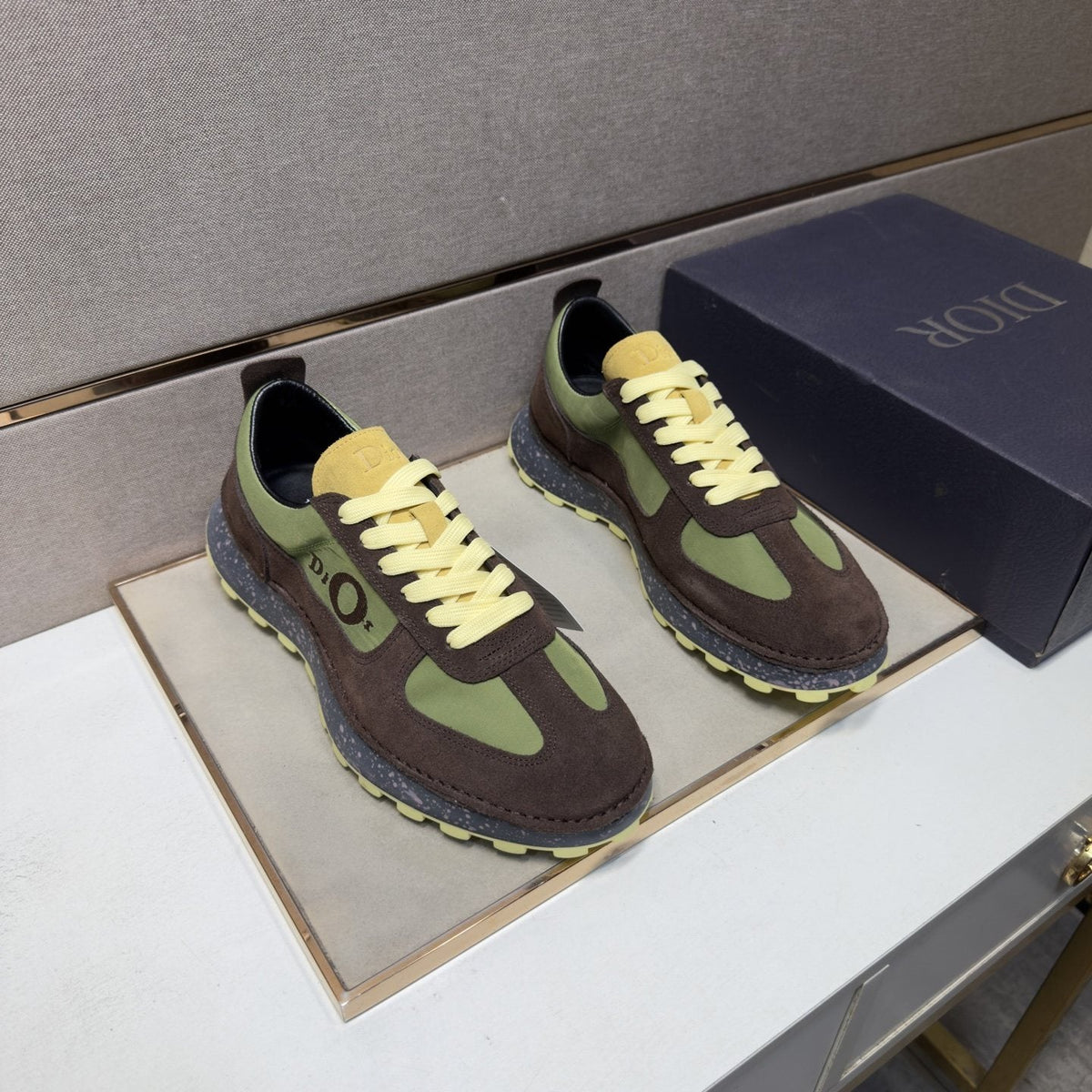Dior Men's Paneled Lace-Up Sneakers