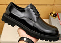 Prada Glossy Lug Sole Derby Shoes
